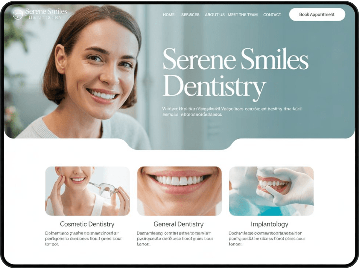 موقع طبيب أسنان احترافي